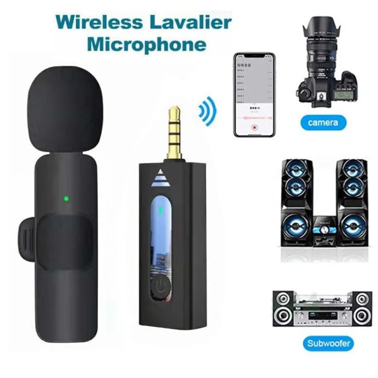 K35 Wireless MicroPhone 3.5MM JACK K35 Lavalier True Wireless Single Microphone